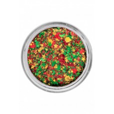 Pressed chunky glitter cream 10 ml  41343 red-yellow-green