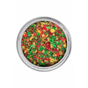 Pressed chunky glitter cream 10 ml  41343 red-yellow-green