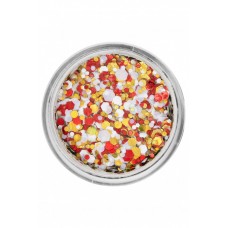 Pressed chunky glitter cream 10 ml  41344 red-yellow-white