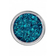 Pressed chunky glitter cream 10 ml  41357 peacock blue