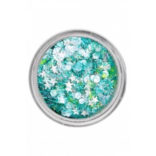 Pressed chunky glitter cream 10 ml 41380 turquoise ocean