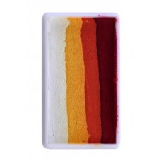 Splitcake Block 43336 ro/or/geel/wit. 28 gr. 11 UITVERKOCHT!