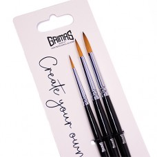 Grimas penselenset spits 2/4/6mm 