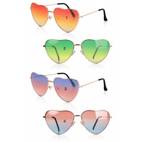 Hartjesbril in 4 kleuren (oranje bril uitverkocht)